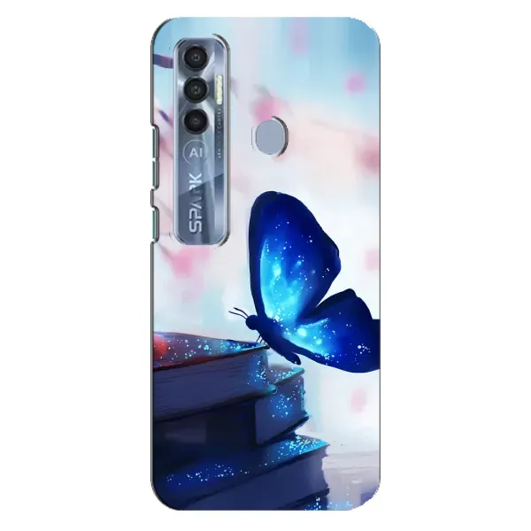 Чехол с рисунком «Бабочка синяя» для TECNO Spark 7 Pro Чехол с рисунком «Бабочка синяя» для TECNO Spark 7 Pro