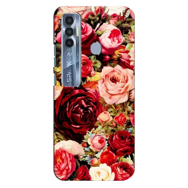 Чехол с рисунком «Букет цветов» для TECNO Spark 7 Pro Чехол с рисунком «Букет цветов» для TECNO Spark 7 Pro