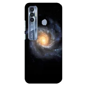 Чохли КОСМОС на TECNO Spark 7 Pro (Чорна дира)