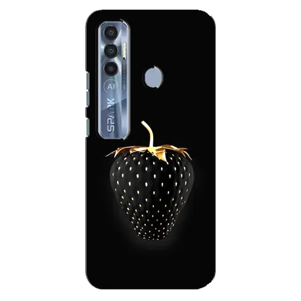 Чехол с рисунком «Чёрная клубника» для TECNO Spark 7 Pro Чехол с рисунком «Чёрная клубника» для TECNO Spark 7 Pro