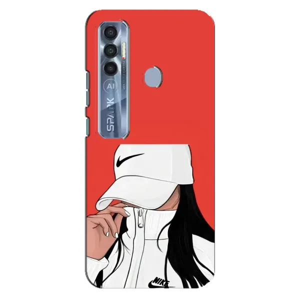 Чехол с рисунком «Девушка Nike» для TECNO Spark 7 Pro Чехол с рисунком «Девушка Nike» для TECNO Spark 7 Pro