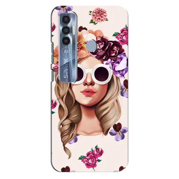 Чехол с рисунком «Девушка в очках» для TECNO Spark 7 Pro Чехол с рисунком «Девушка в очках» для TECNO Spark 7 Pro