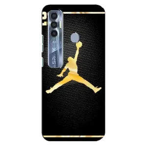 Силіконовый Чохол Nike Air Jordan на Техно Спарк 7 Про (Джордан 23)