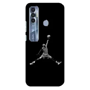 Силіконовый Чохол Nike Air Jordan на Техно Спарк 7 Про (Джордан)