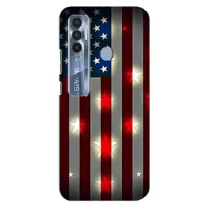 Чохол Прапор USA для TECNO Spark 7 Pro (Прапор США 2)