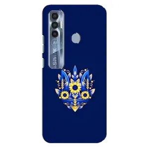 Чехол с картинкой (Патриотический ГЕРБ) на TECNO Spark 7 Pro (герб)