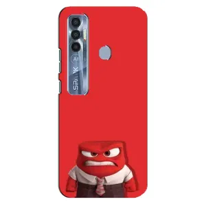 Чехол Головоломка для TECNO Spark 7 Pro - (AlphaPrint) (Гнев)