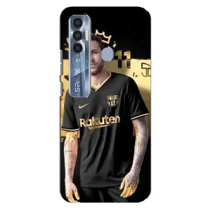 Силиконовый Чехол TECNO Spark 7 Pro (Gold Neymar)