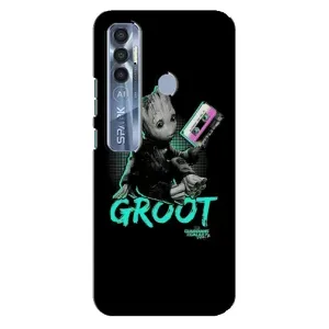 Чехол Супергерои Марвел на Техно Спарк 7 Про (Groot)