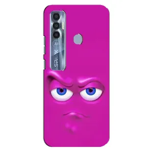 Силиконовые Чехлы (смешные стикеры) для TECNO Spark 7 Pro (Хитрая мордочка)