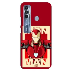 Чехол Супергерой Железный человек на TECNO Spark 7 Pro (Iron man)