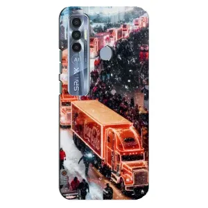Чехлы на Новый Год TECNO Spark 7 Pro (Кока Кола)