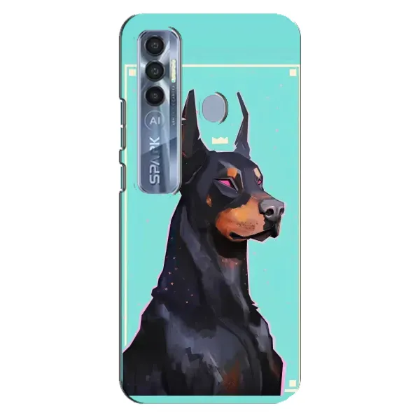 Чехол с рисунком «Король доберман» для TECNO Spark 7 Pro Чехол с рисунком «Король доберман» для TECNO Spark 7 Pro
