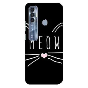 Бампер с изображением Котиков для Техно Спарк 7 Про (КОТИК MEOW)
