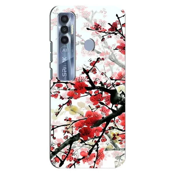 Чехол с рисунком «Красивая Сакура» для TECNO Spark 7 Pro Чехол с рисунком «Красивая Сакура» для TECNO Spark 7 Pro