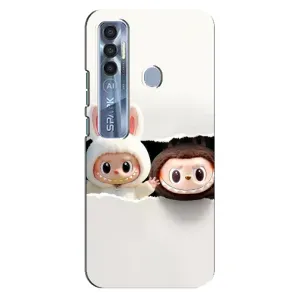 Чохол з принтом Лабубу для TECNO Spark 7 Pro (Фігурки Labubu)