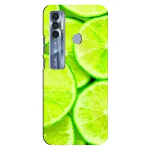 Чохол з зображенням смачної їжі для TECNO Spark 7 Pro (Лайм)