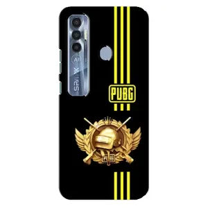 Чехол (TPU) с картинкой "Лого Пабг" на Техно Спарк 7 Про (Лого PUPG)