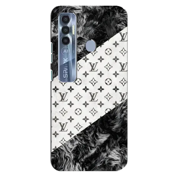 Чохол з малюнком «LV на білому» для TECNO Spark 7 Pro Чохол з малюнком «LV на білому» для TECNO Spark 7 Pro