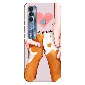Чехол (ТПУ) Милые собачки для TECNO Spark 7 Pro (Любовь к собакам)
