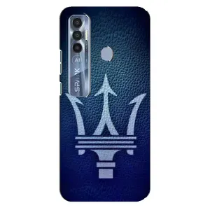 Чехлы с тематикой "Крутые машины" на TECNO Spark 7 Pro (Лого Maserati)