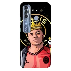 Чехол (TPU) с Футболистом на TECNO Spark 7 Pro (Mbappe King)