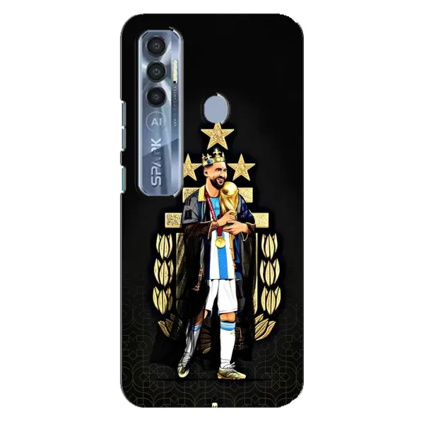 Чехол с рисунком «Месси король» для TECNO Spark 7 Pro Чехол с рисунком «Месси король» для TECNO Spark 7 Pro