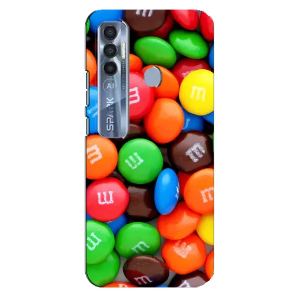 Чехол с рисунком «Разноцветные M&M'S» для TECNO Spark 7 Pro Чехол с рисунком «Разноцветные M&M'S» для TECNO Spark 7 Pro