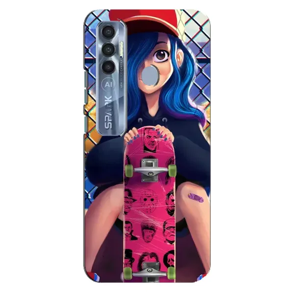 Чехол с рисунком «Модная девушка» для TECNO Spark 7 Pro Чехол с рисунком «Модная девушка» для TECNO Spark 7 Pro