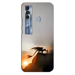 Чехол дракон Беззубик для TECNO Spark 7 Pro (Мультиик Беззубик)