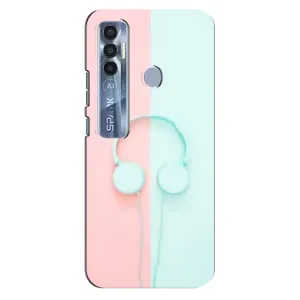 Чехол с рисунком «Наушники» для TECNO Spark 7 Pro