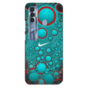 Силіконовый Чохол на TECNO Spark 7 Pro з картинкою НАЙК (Найк зелений)