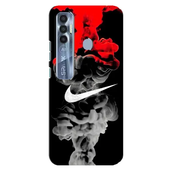 Чехол с рисунком «Nike дым» для TECNO Spark 7 Pro Чехол с рисунком «Nike дым» для TECNO Spark 7 Pro