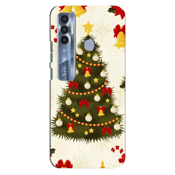 Чехол с рисунком «Новогодний принт» для TECNO Spark 7 Pro Чехол с рисунком «Новогодний принт» для TECNO Spark 7 Pro