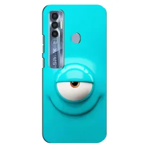 Силиконовые Чехлы (смешные стикеры) для TECNO Spark 7 Pro (Одноглазик)