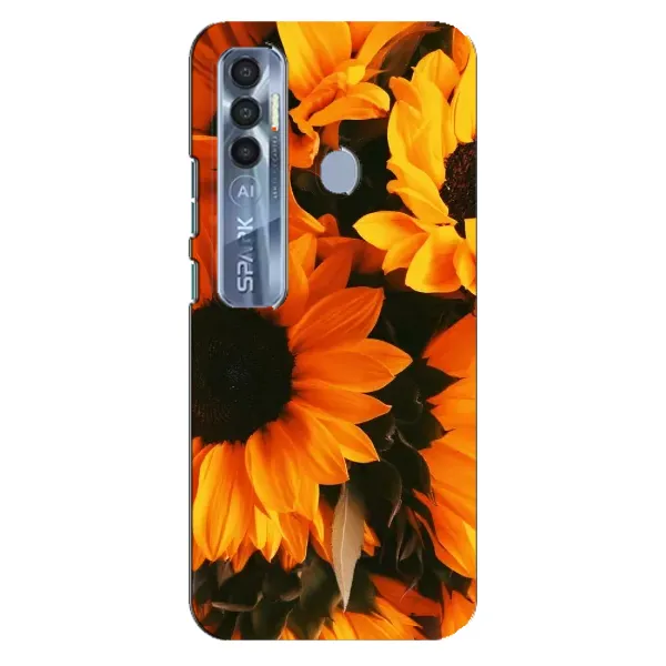 Чехол с рисунком «подсолнухи» для TECNO Spark 7 Pro Чехол с рисунком «подсолнухи» для TECNO Spark 7 Pro