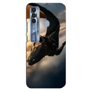 Чехол дракон Беззубик для TECNO Spark 7 Pro (Полет Беззубика)