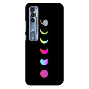 Чохол (ТПУ) з планетами на TECNO Spark 7 Pro (Повнолуння)