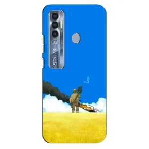 Чехлы на военную тематику для TECNO Spark 7 Pro (Попадание)
