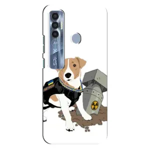 Чехол с принтом Собаки Патрон для TECNO Spark 7 Pro (Пёс Патрон с ракетой)