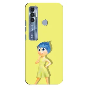 Чехол Головоломка для TECNO Spark 7 Pro - (AlphaPrint) (Радость)