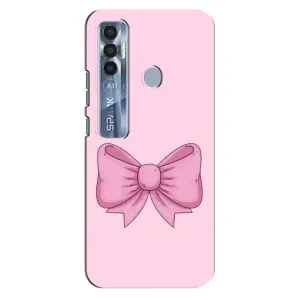 Чохол банти для TECNO Spark 7 Pro (Рожевий бантик)