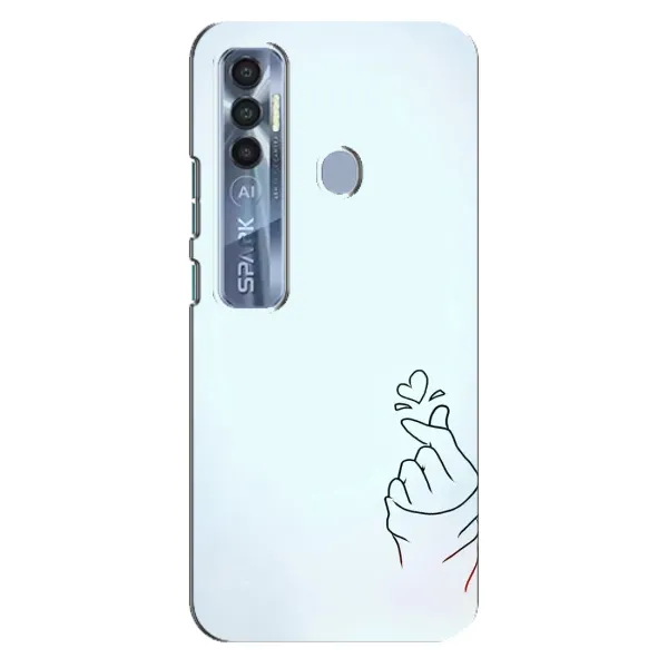 Чехол с рисунком «Сердце на голубом» для TECNO Spark 7 Pro Чехол с рисунком «Сердце на голубом» для TECNO Spark 7 Pro