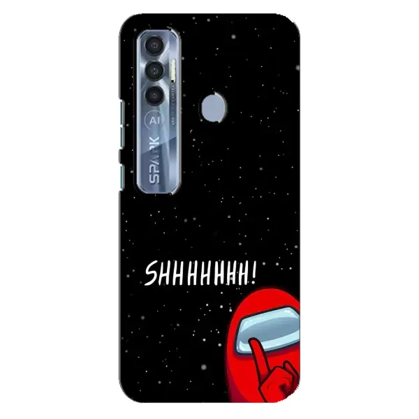 Чехол с рисунком «SHHHHH» для TECNO Spark 7 Pro Чехол с рисунком «SHHHHH» для TECNO Spark 7 Pro