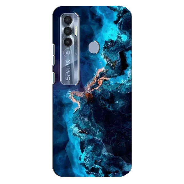 Чехол с рисунком «Синий мрамор» для TECNO Spark 7 Pro Чехол с рисунком «Синий мрамор» для TECNO Spark 7 Pro