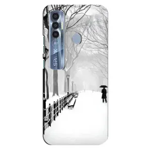 Чехлы на Новый Год TECNO Spark 7 Pro (Снегом замело)