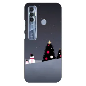 Чехлы на Новый Год TECNO Spark 7 Pro (Снеговички)