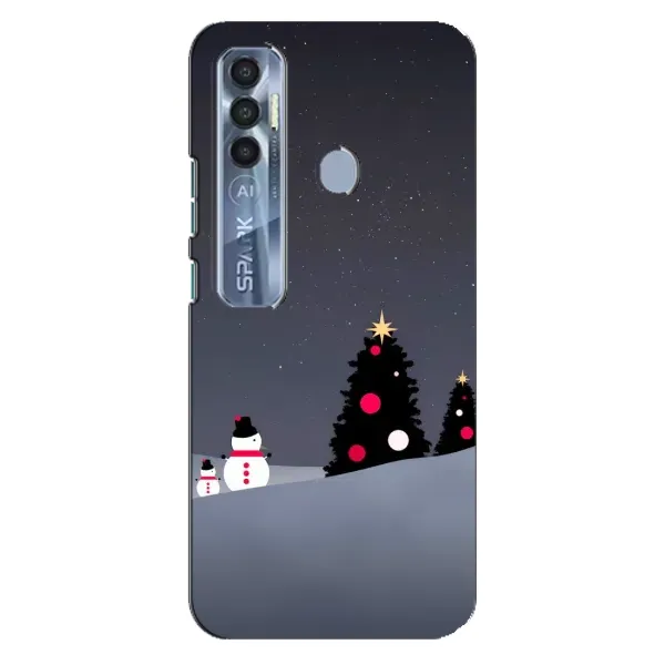 Чехол с рисунком «Снеговички» для TECNO Spark 7 Pro Чехол с рисунком «Снеговички» для TECNO Spark 7 Pro