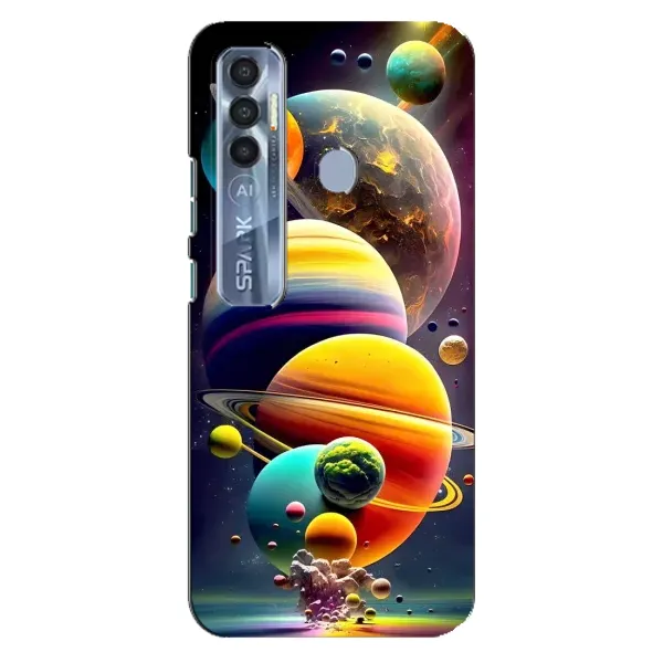 Чехол с рисунком «Солнечна система» для TECNO Spark 7 Pro Чехол с рисунком «Солнечна система» для TECNO Spark 7 Pro