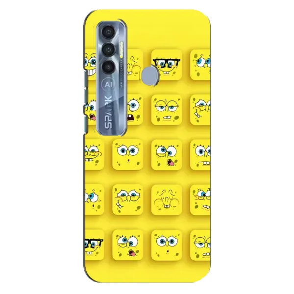 Чехол с рисунком «Спанч-БОБ» для TECNO Spark 7 Pro Чехол с рисунком «Спанч-БОБ» для TECNO Spark 7 Pro